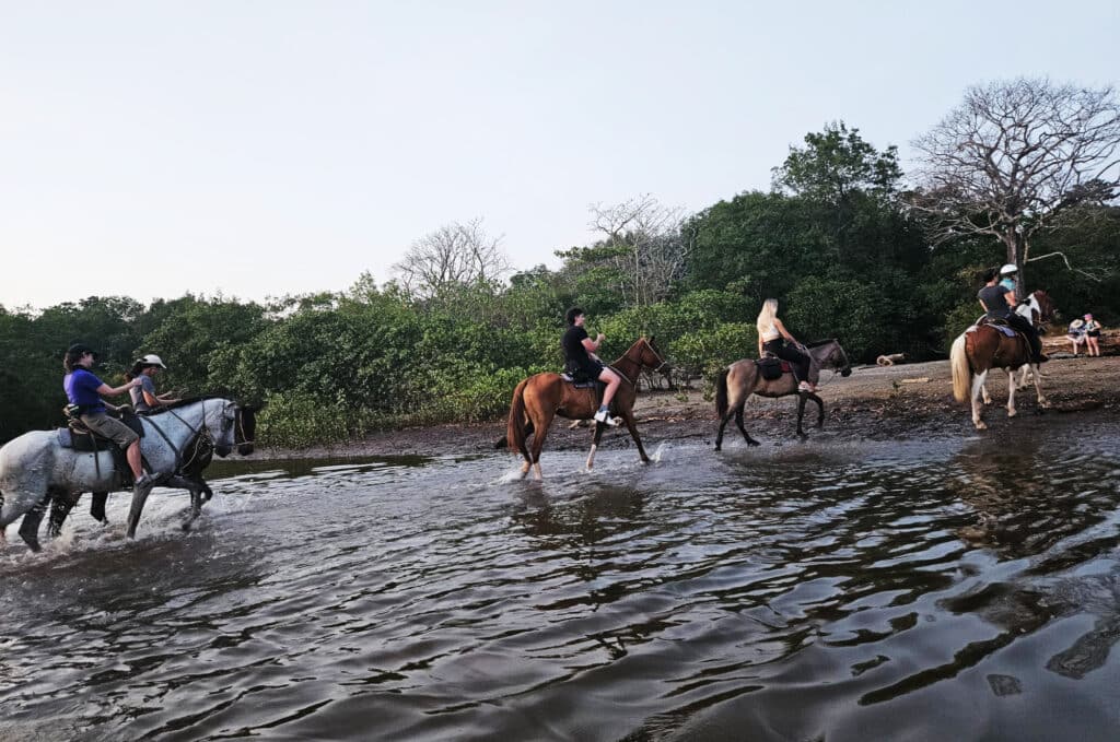 Horseback riding at Playa Buenavista