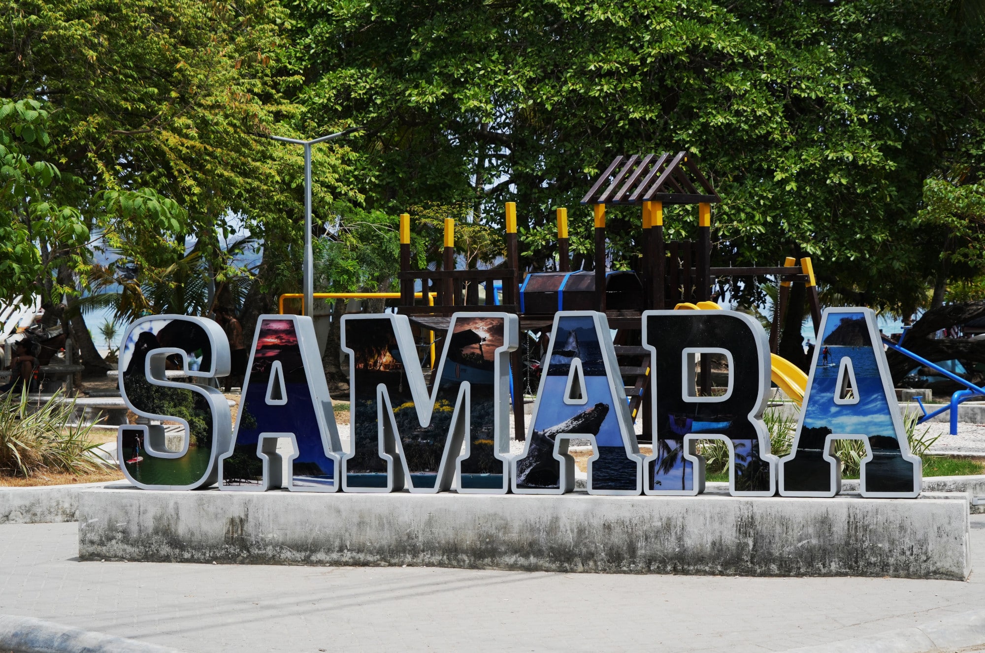 Samara sign on the beach