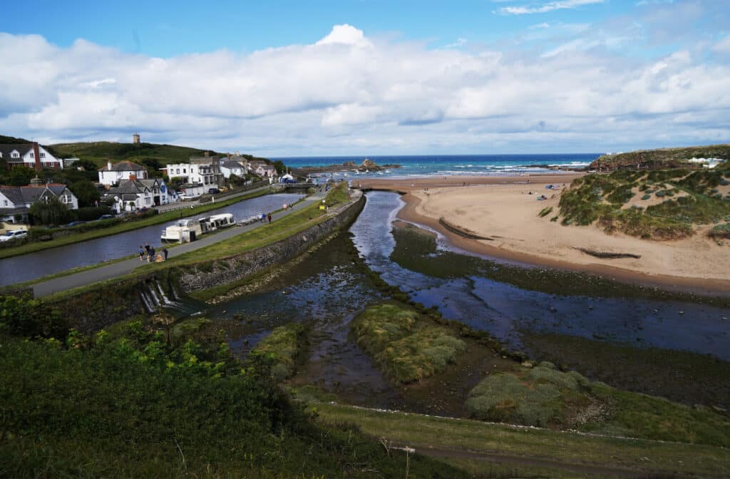 View from Bude castle