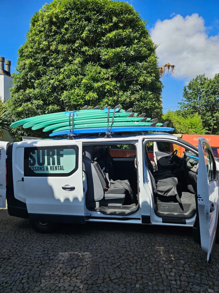 Surf van at Salt Lips Surf Camp