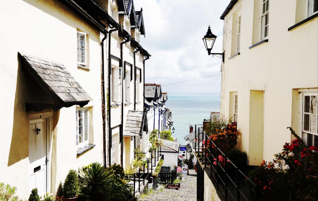 Cobblestone roads in Clovelly