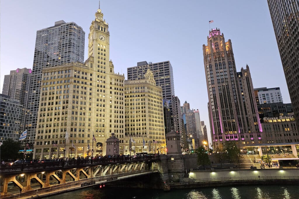 Chicago by night