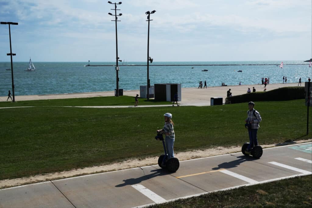 By the lake in Chicago