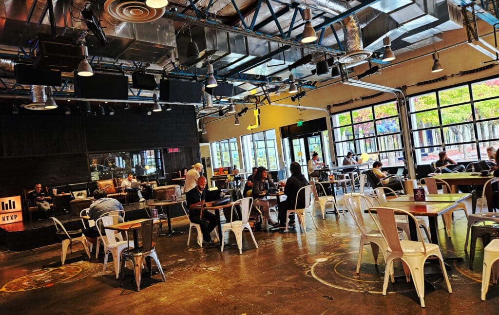 KEXP radio coffee shop