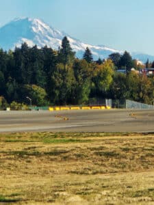 Mount Rainier seen from Seattle Airport
