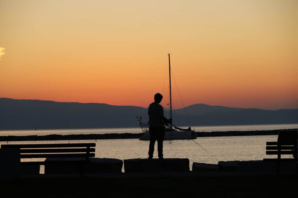 Sunset over Lake Champlain