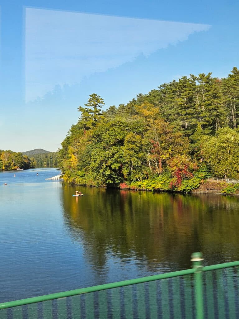 Views during the coach ride to Burlington
