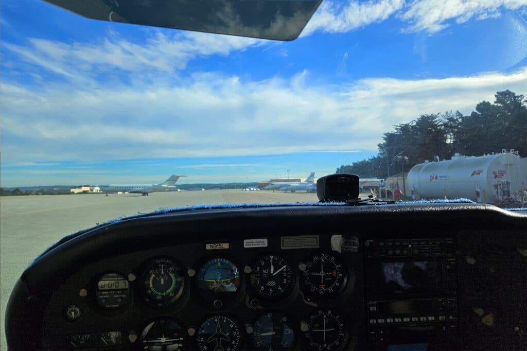 Flight experience to Big Sur