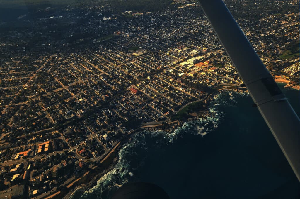 Flight experience to Big Sur