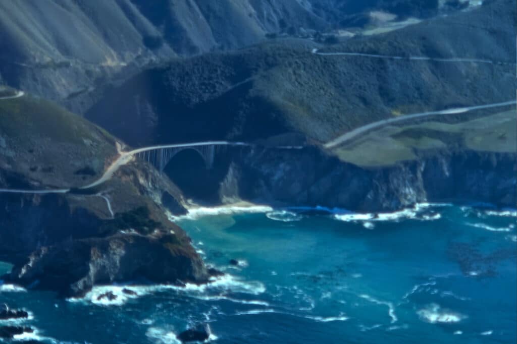 Flight experience to Big Sur