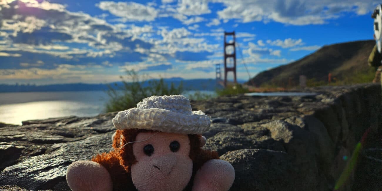 Charlie at the Golden Gate Bridge