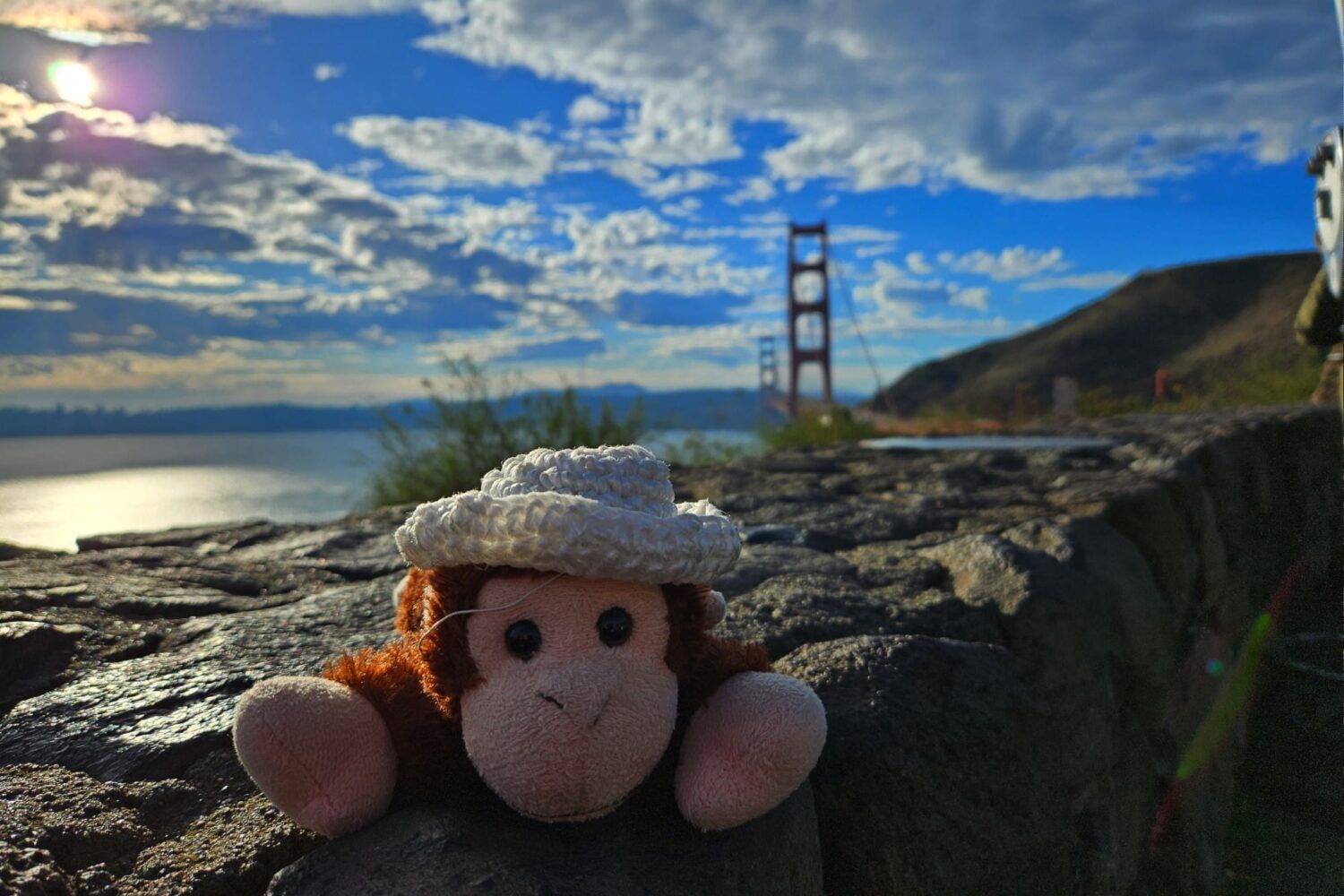 Charlie at the Golden Gate Bridge