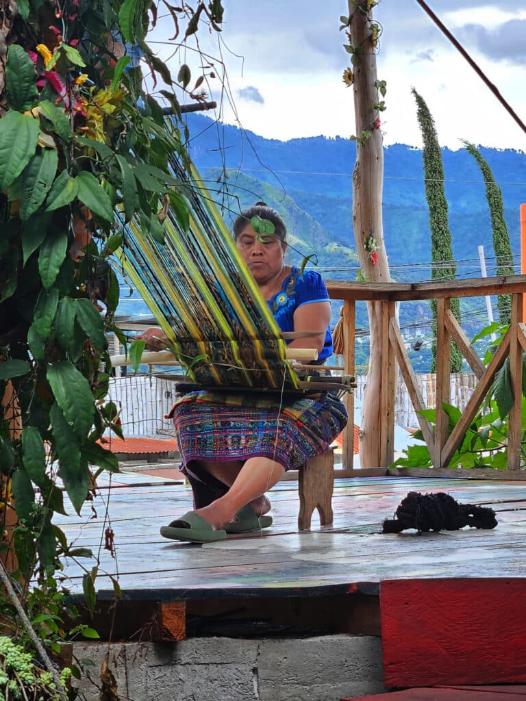 Weaving Workshop at Lake Atitlan