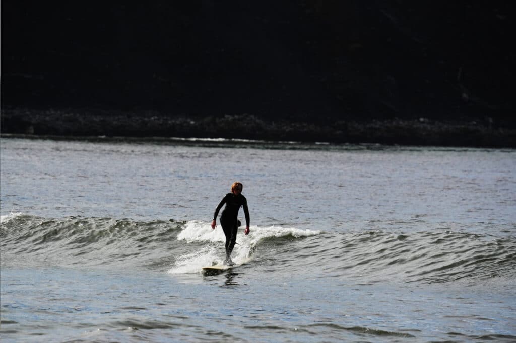 Surfing at Pacifica State Beach