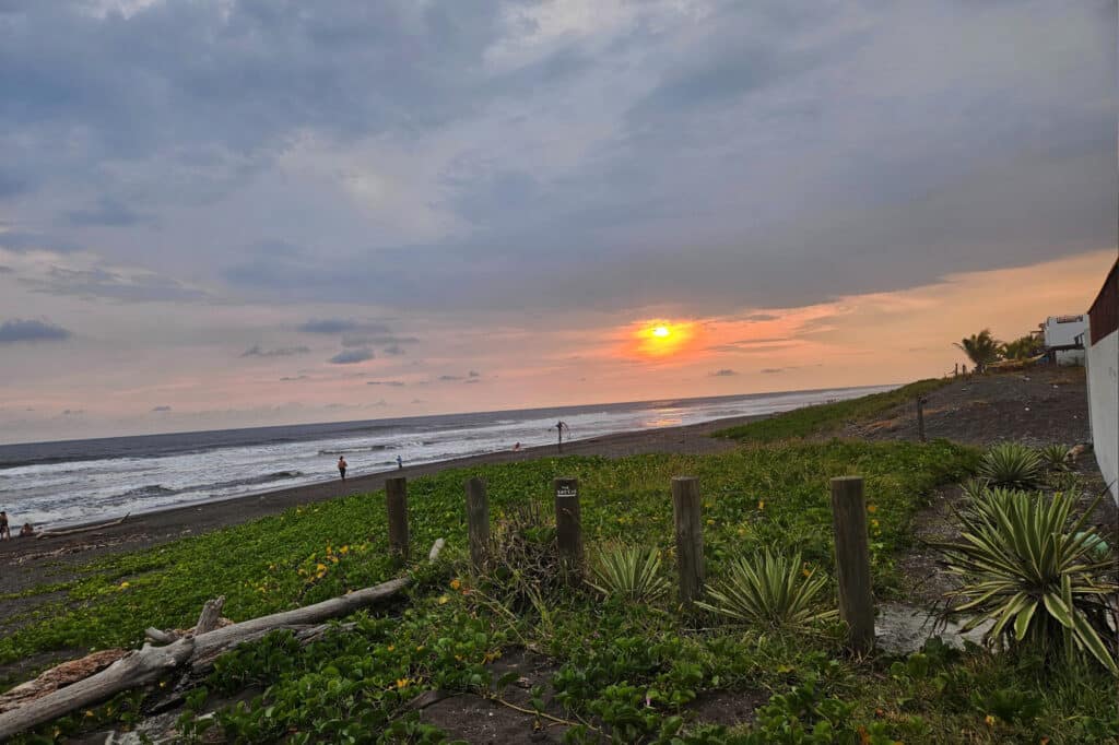 Sunset in El Paredón