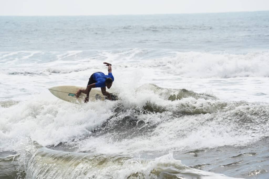 Surfing in El Paredón