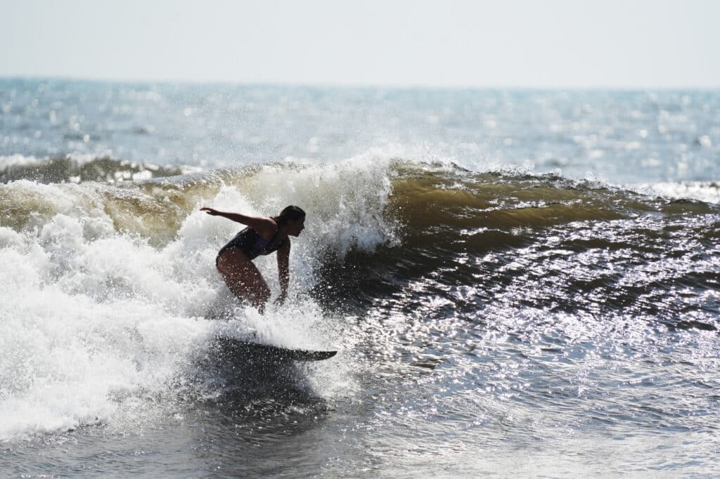 Surfing in El Paredón