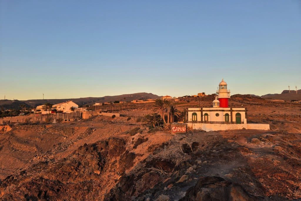 Sunrise at the lighthouse in la Gomera