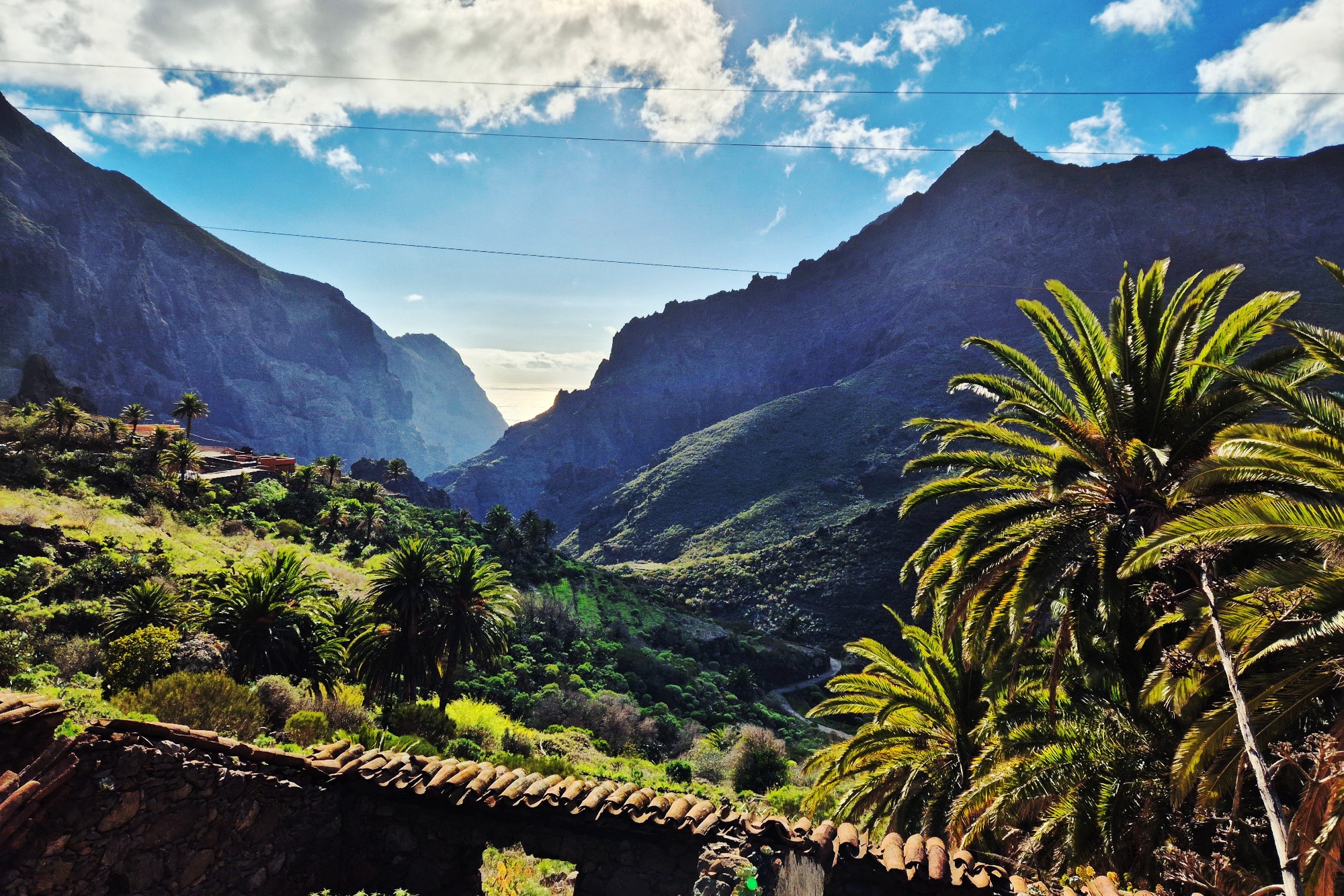 View from the top of Masca Valley in Tenerife