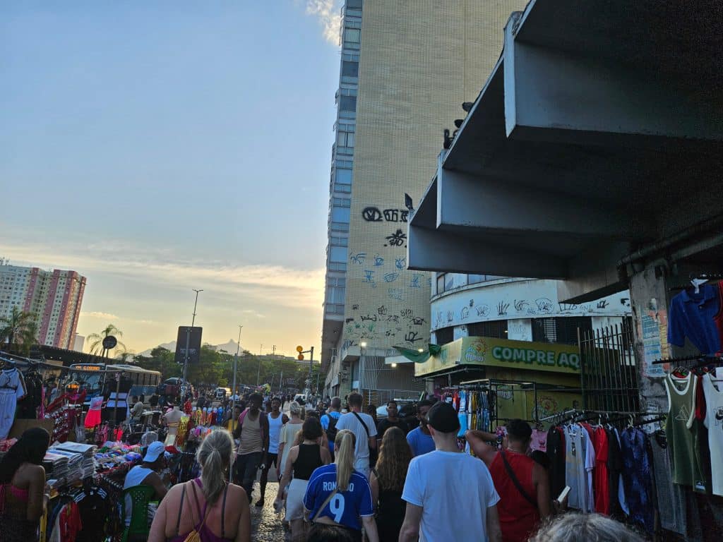 On the way to the Sambodrome in Rio