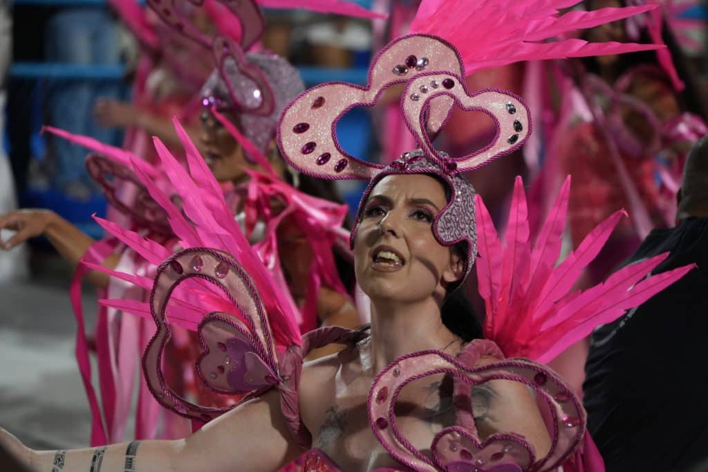 Parade at the Sambodromo in Rio de Janeiro