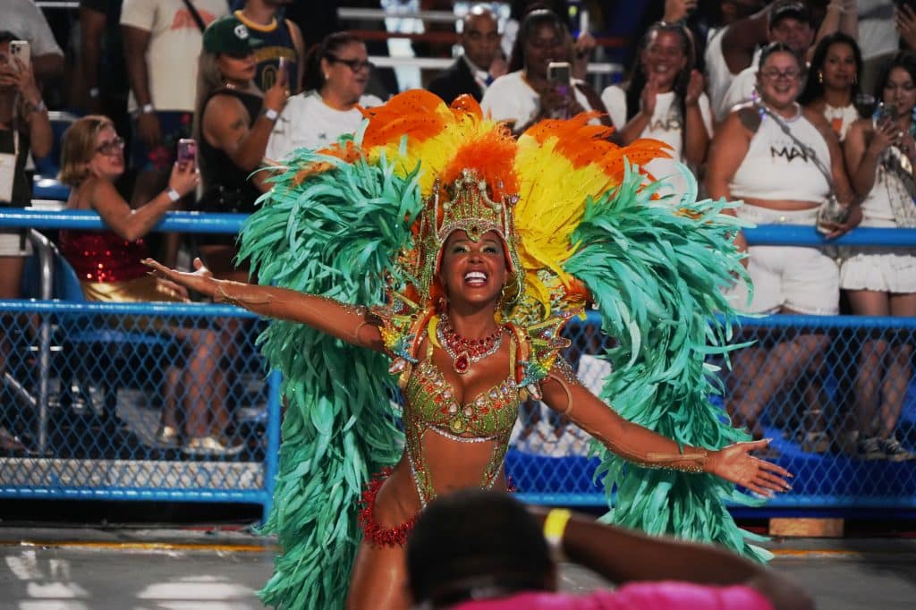 Parade at the Sambodromo in Rio de Janeiro