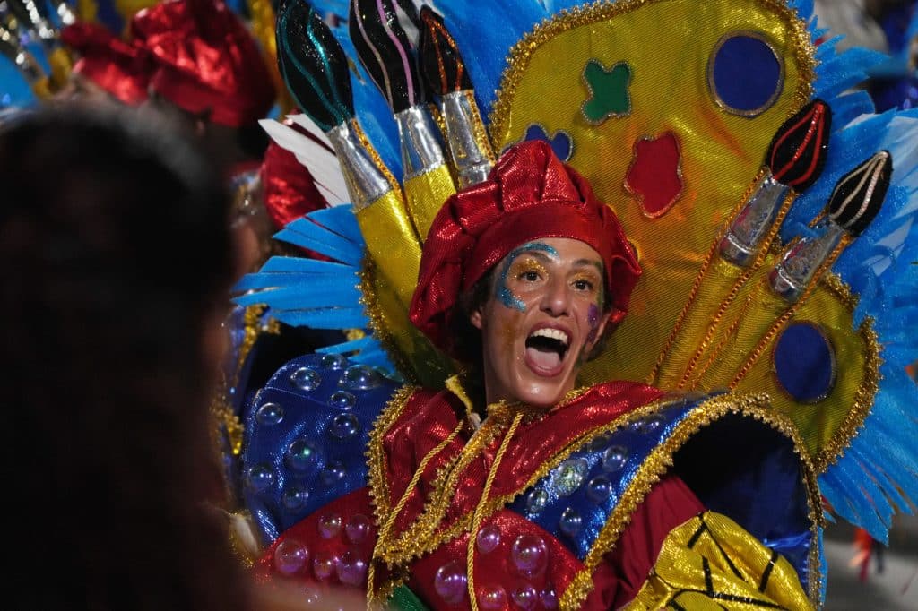 Parade at the Sambodromo in Rio de Janeiro