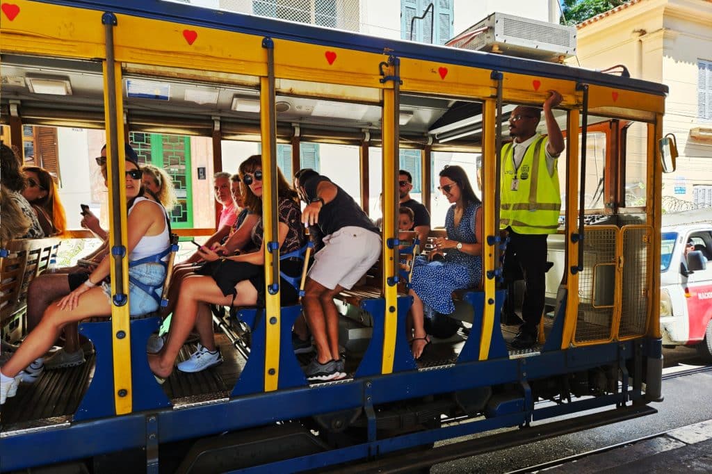 Tram in Santa Teresa in Rio de Janeiro