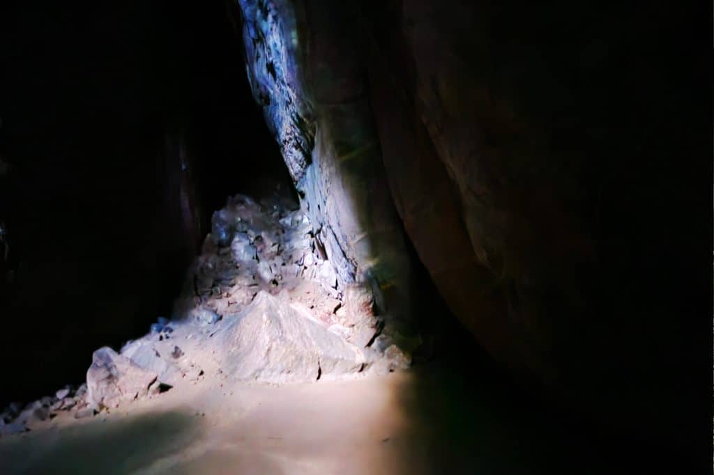 Inside a cave in Tijuca National Park