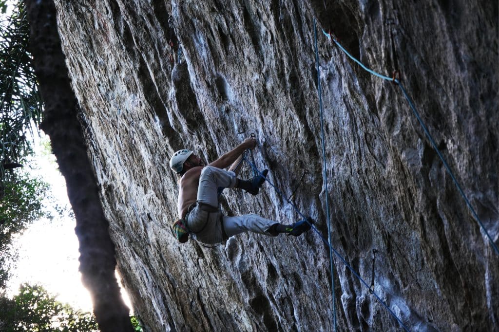 Climber in Tijuca National Park