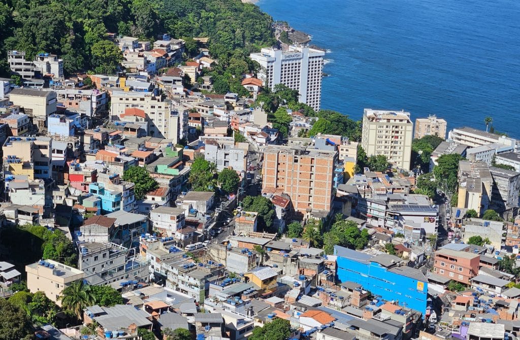 View from the favela Vidigal over Rio de Janeiro