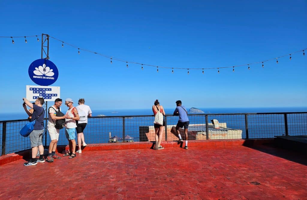 Terrace of a bar in the favela Vidigal