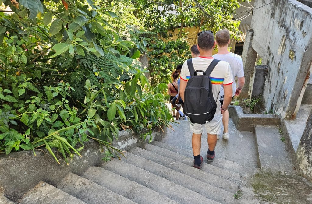 Staircase in the favela Vidigal