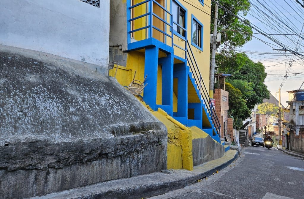 Street in the favela Vidigal