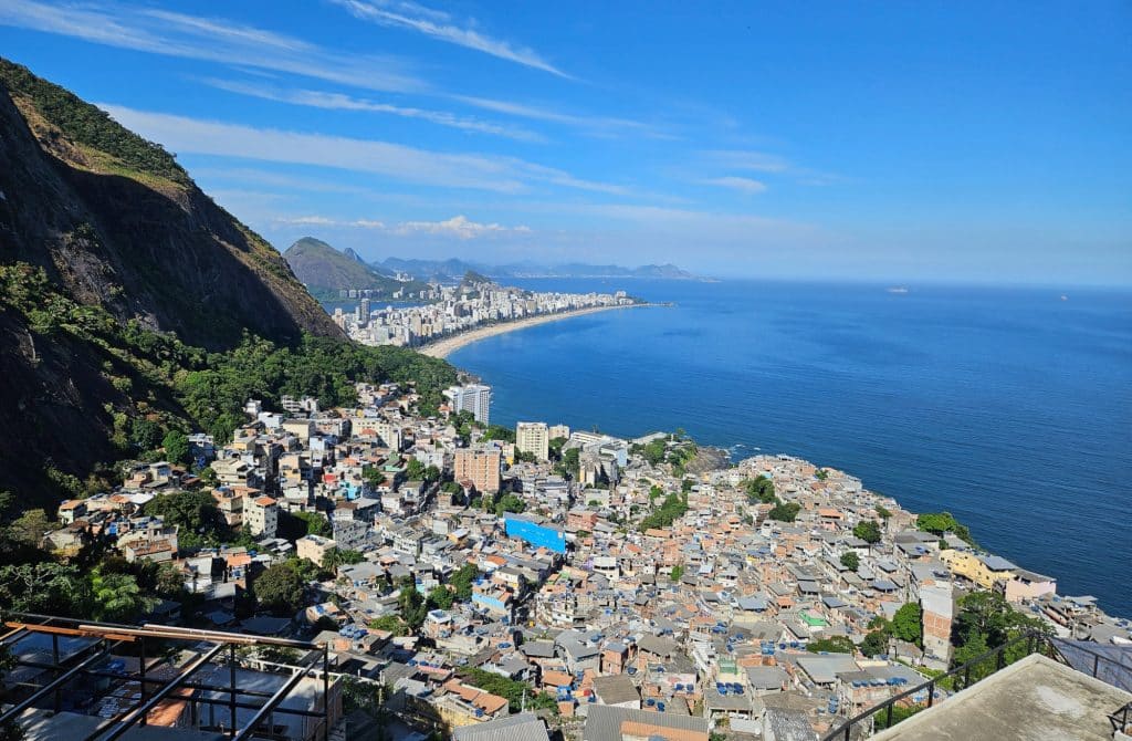 View from the favela Vidigal over Rio de Janeiro