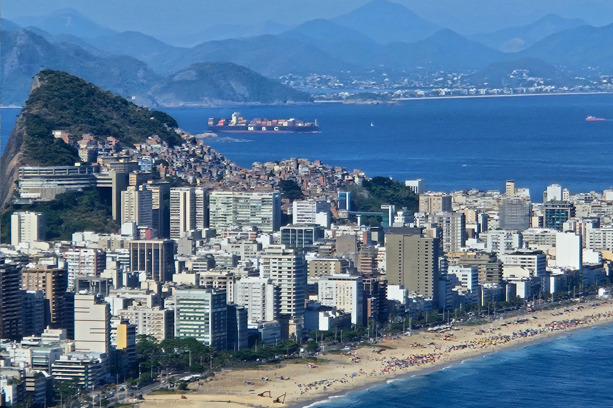 View from the favela Vidigal over Rio de Janeiro