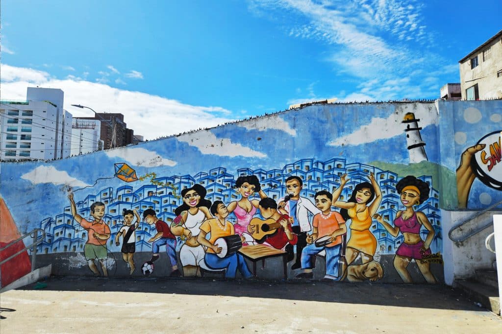 Street Art at escadaria da Mae Luiza in Natal