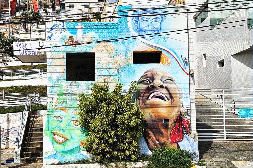Street Art at escadaria da Mae Luiza in Natal