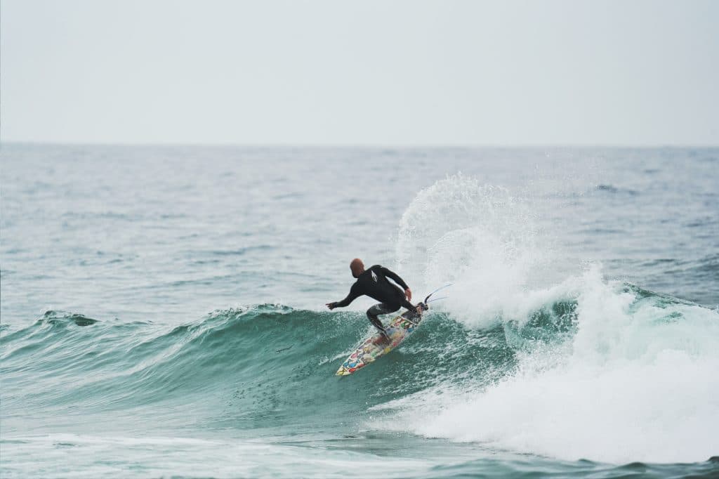 Surfing at Praia Mocambique in Florianopolis
