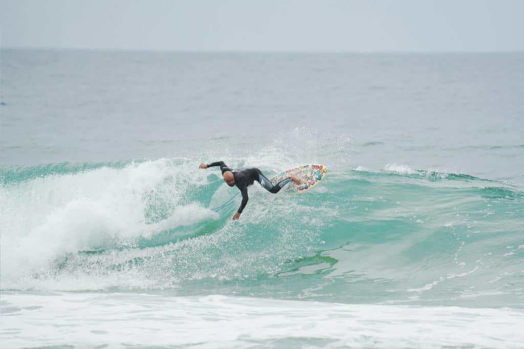 Surfing at Praia Mocambique in Florianopolis