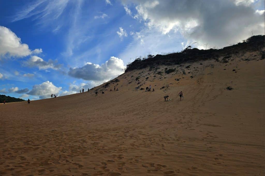 Sandboarding near Pipa