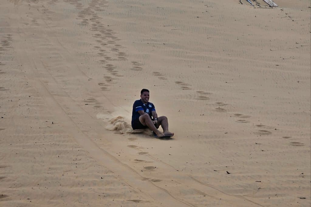Sandboarding near Pipa