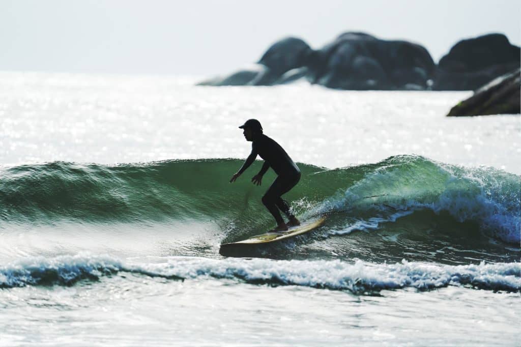 Surfing in Barra da Lagoa