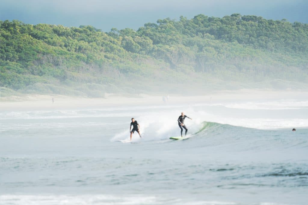 Surfing in Barra da Lagoa