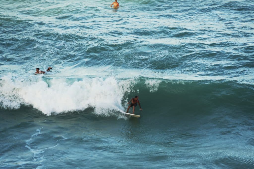 Surfing at Praia do Amor in Pipa