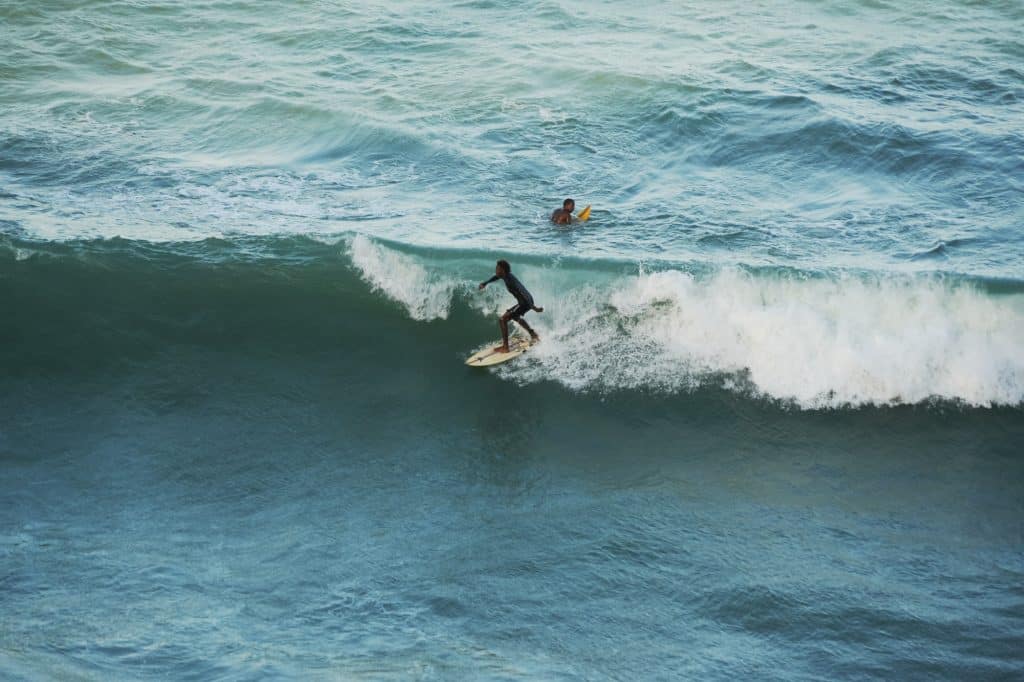 Surfing at Praia do Amor in Pipa