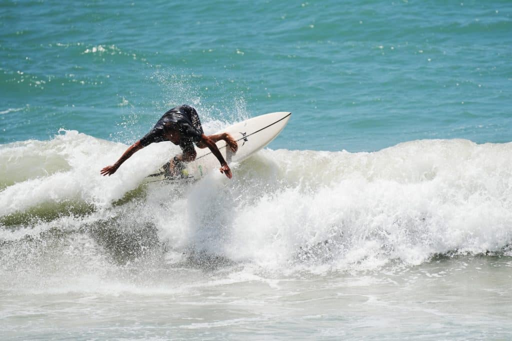 Surfing at Praia do Amor in Pipa