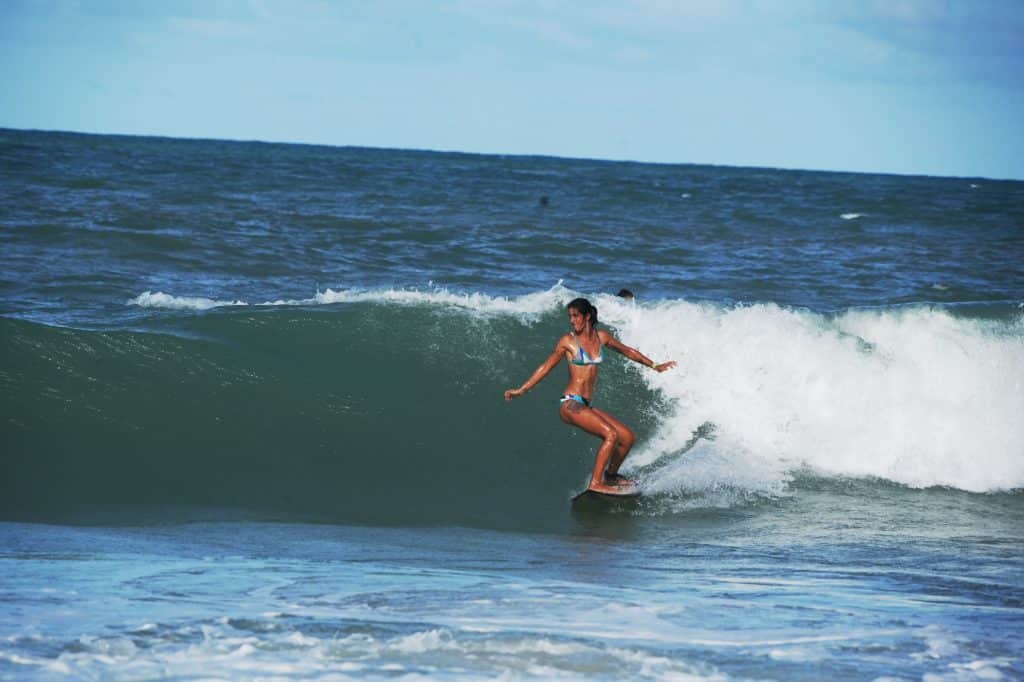 Surfing at Praia do Amor in Pipa