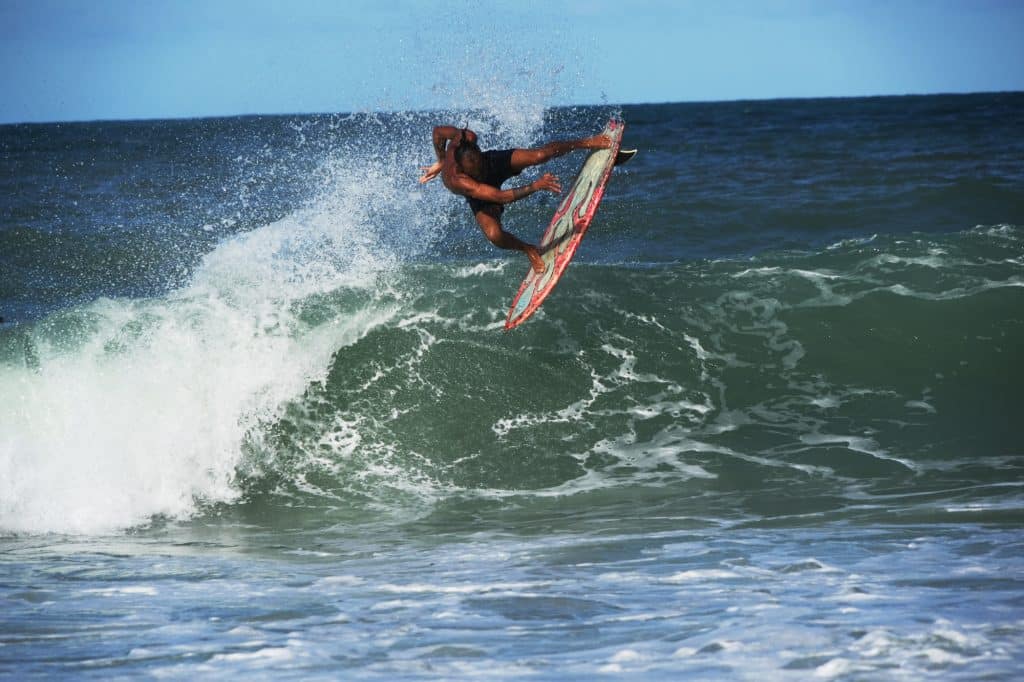 Surfing at Praia do Amor in Pipa