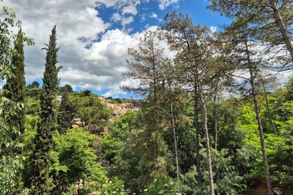 Views from the medieval wall in Girona